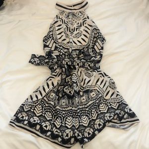 Tribal print Halter romper